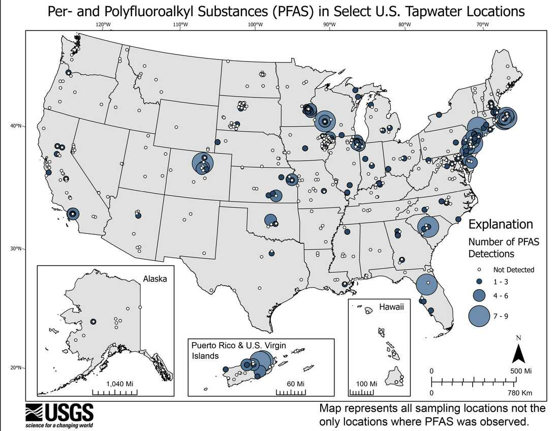 Forever chemicals could be in some 45% of U.S. tap water, USGS estimates :  NPR