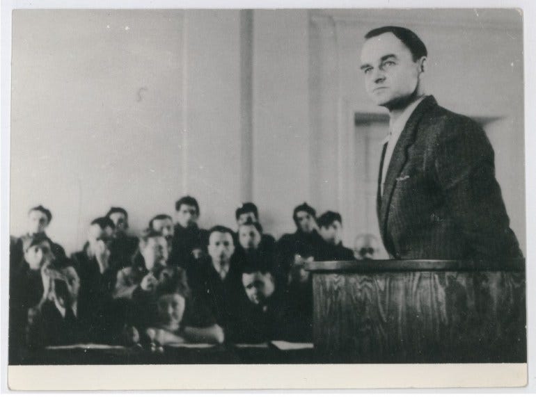 Witold Pilecki during the trial in 1947, photo: IPN