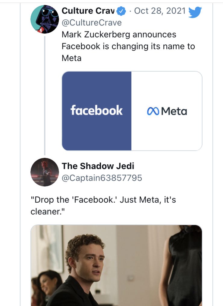 Que caiga Facebook Meta es más limpio
