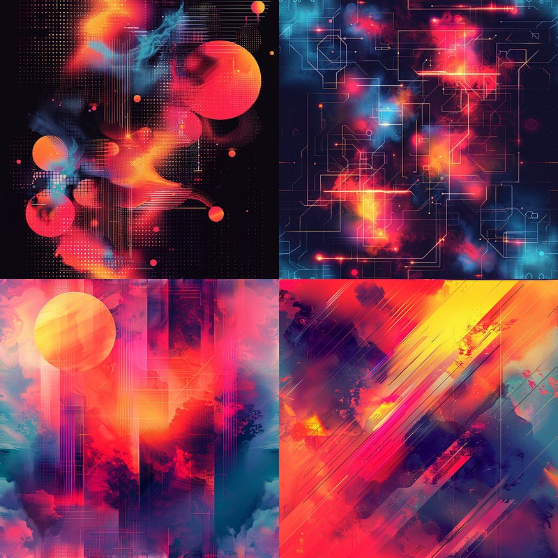 Abstract geometric shapes