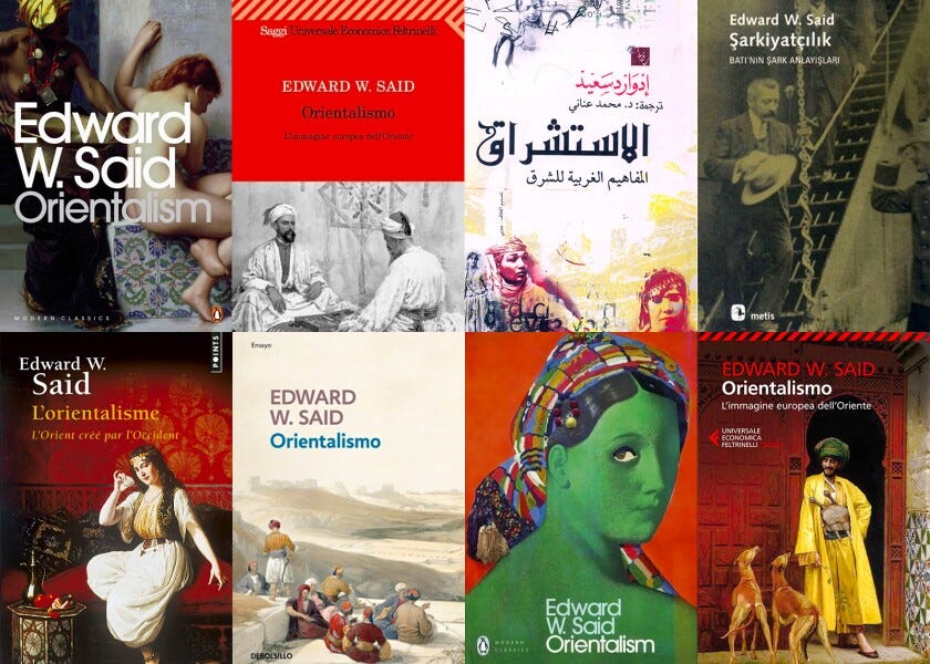 copeetine in diverse lingue ed edizioni di orientalismo di edward said
