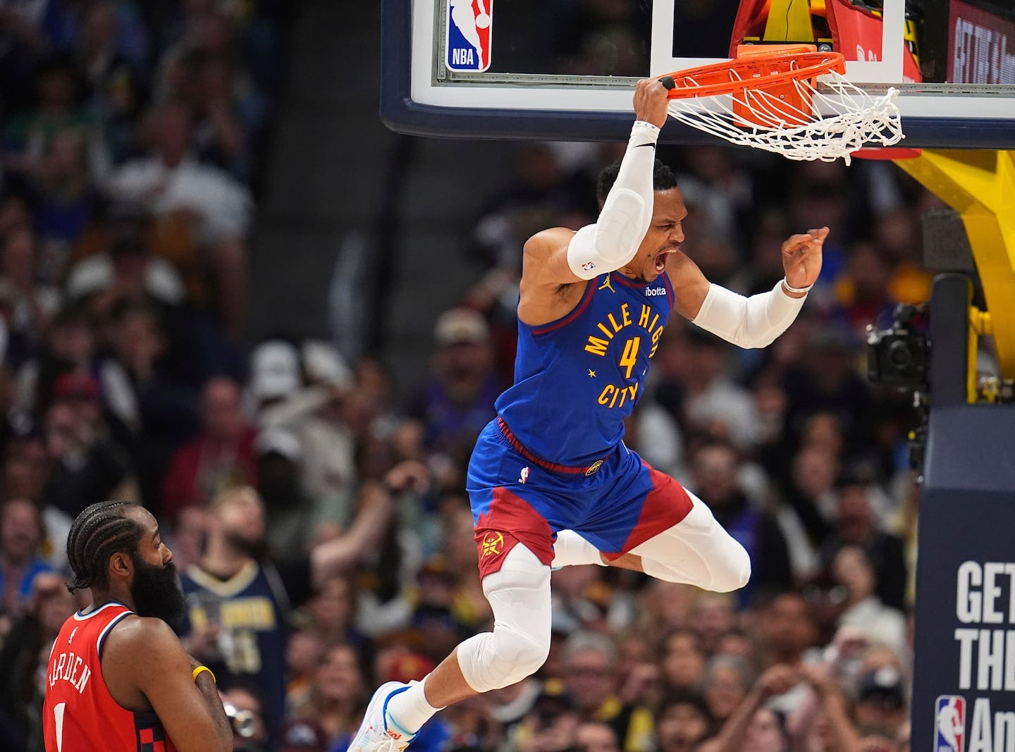 Russell Westbrook helps fuel late Nuggets rally in opening playoff win over  Clippers