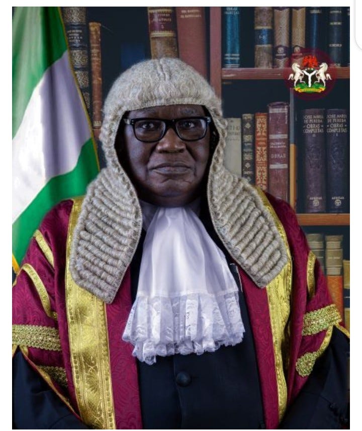 Haruna Simon TSAMMANI, Gombe born lead on the government constituted Presidential Petition Judicial Panel