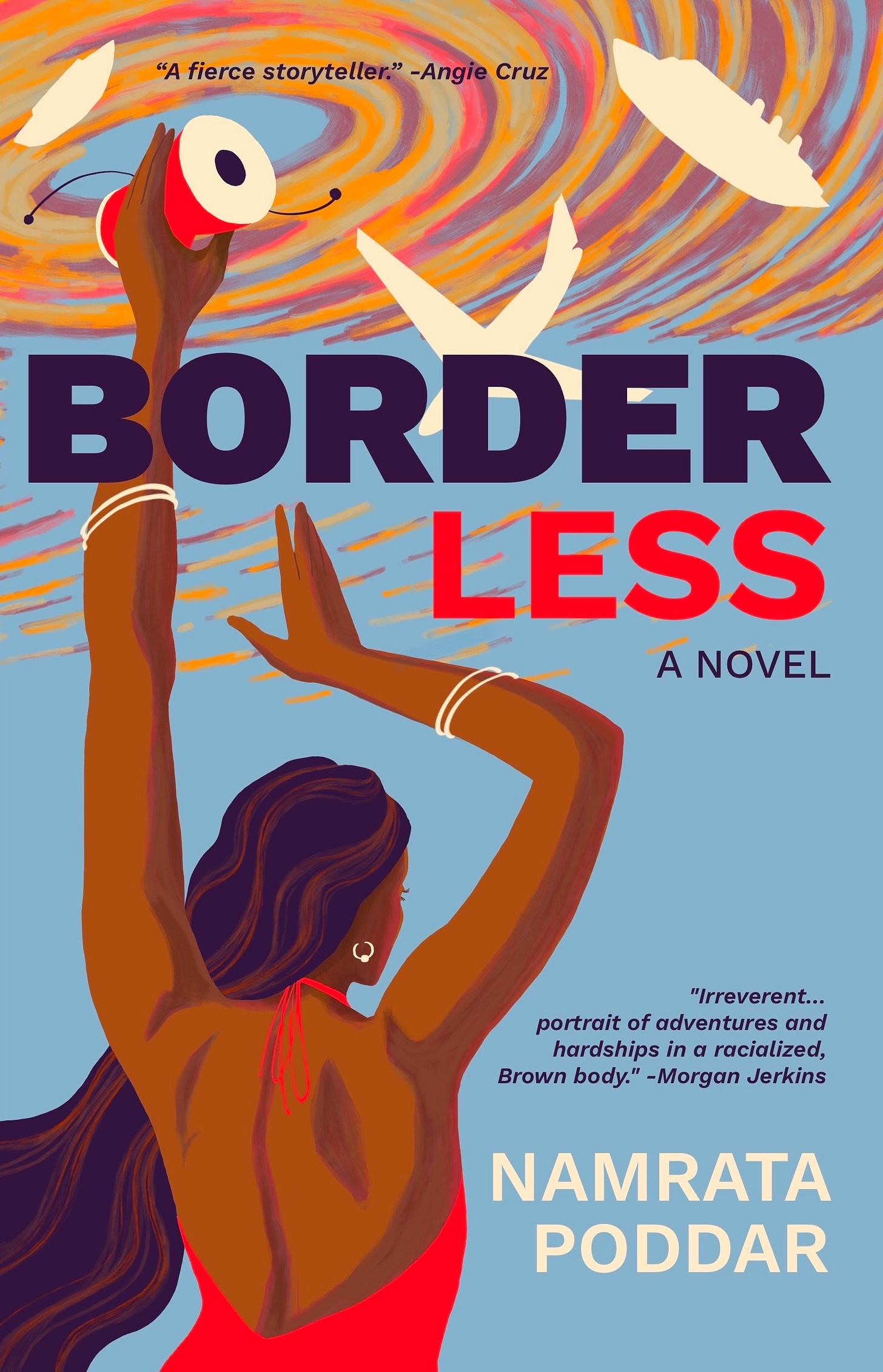 cover of Namrata Poddar's novel, BORDER LESS