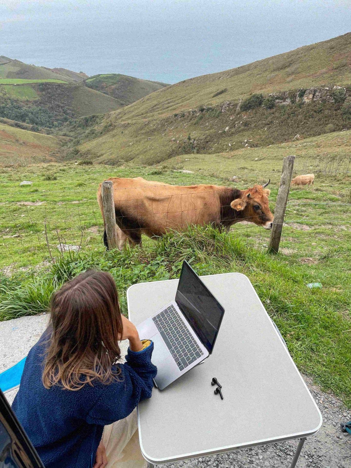 Working very remotely on the France-Spain border.