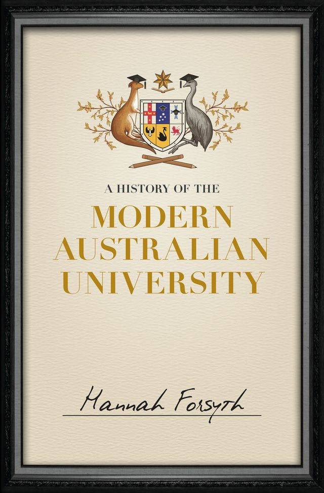 Cover A History of the MOdern Australian University