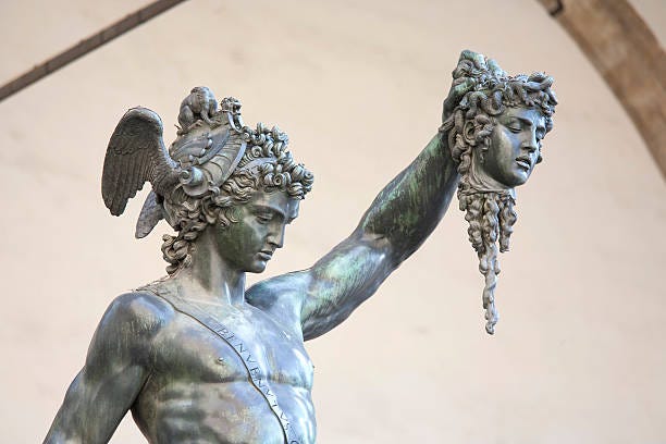 Perseus And Medusa Stock Photo - Download Image Now - Medusa, Statue,  Classical Greek - iStock