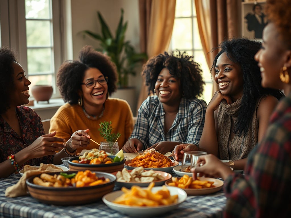 The current image has no alternative text. The file name is: black-women-talking-at-a-table-with-food-1.png