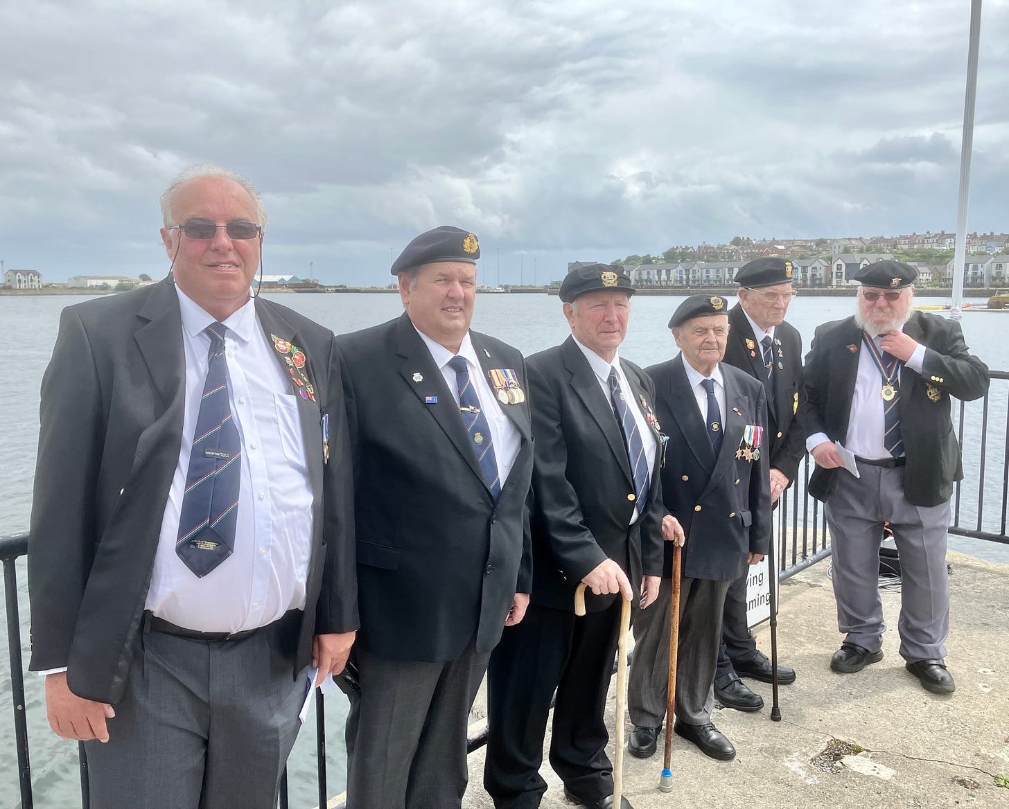 CLIVE JONES, MIKE SPEAR, PETER REES, JOE NORTON. CHAIRMAN OF BARRY MNA, AND JOE NEWTON AND ALAN SPEIGHT, CHAIRMAN OF NEWPORT MNA