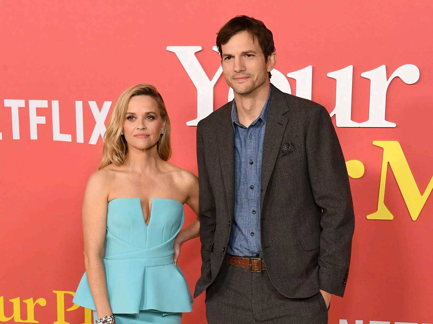 Ashton Kutcher says he stood awkwardly around Reese Witherspoon on the 'Your  Place or Mine' red carpet to prevent affair rumors | Business Insider India