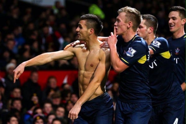 newcastle vs southampton premier league shirtless soccer 2015 images