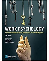 The book cover for Work Psychology: Understanding Human Behaviour In The Workplace