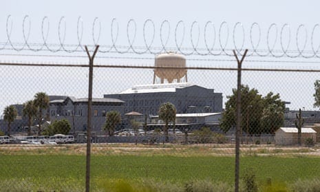 A fence surrounds the state prison in Florence, Arizona, site of the state’s death row.