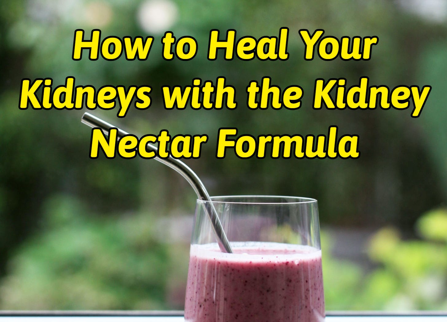 Graphic: How to Heal Your Kidneys with the Kidney Nectar Formula