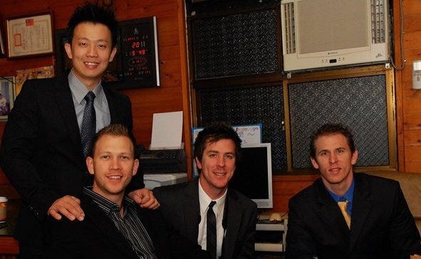 Eric’s wedding in Chiayi, Taiwan. The four brothers (and college roommates) together again!