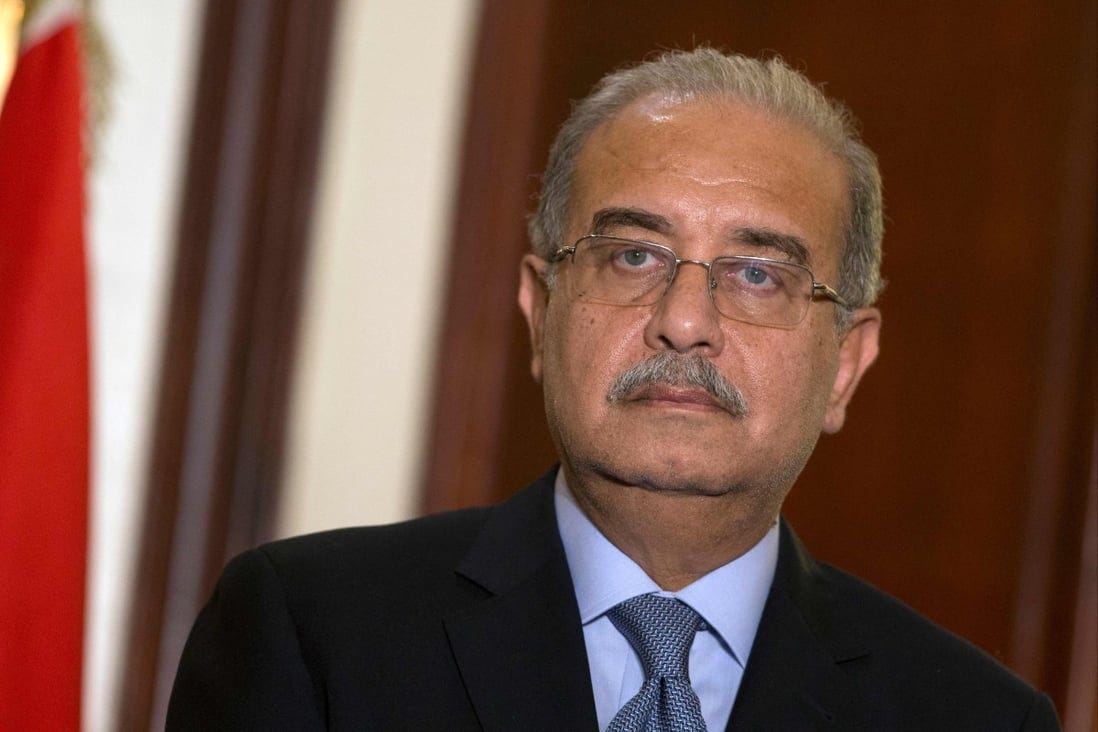 Former Egyptian prime minister Sherif Ismail in 2015. Ismail died on Saturday at the age of 67. Photo: AFP