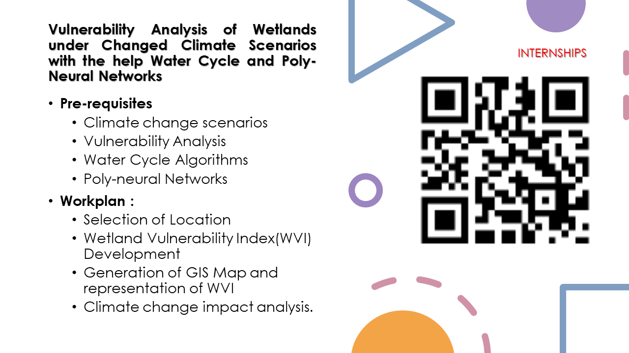 Vulnerability Analysis of Wetlands under Changed Climate Scenarios with the help Water Cycle and Poly-Neural Networks