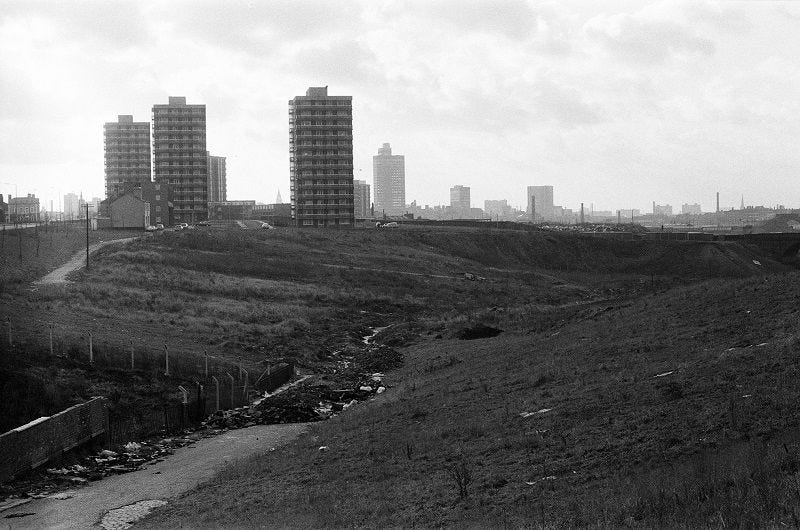 High-rises Manchester 1970s