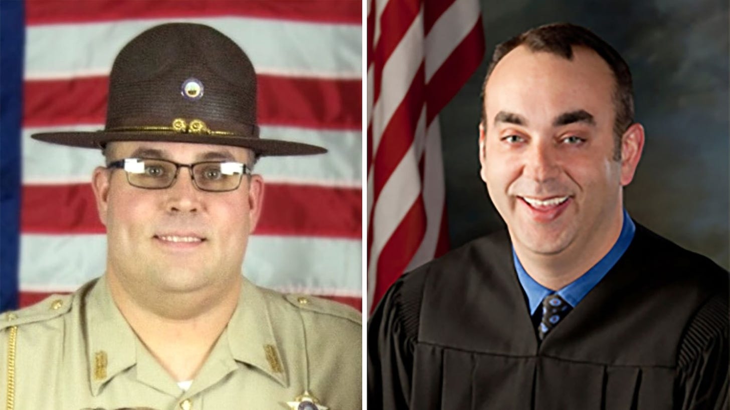 Image: Sheriff Stines and Judge Mullins / official photos