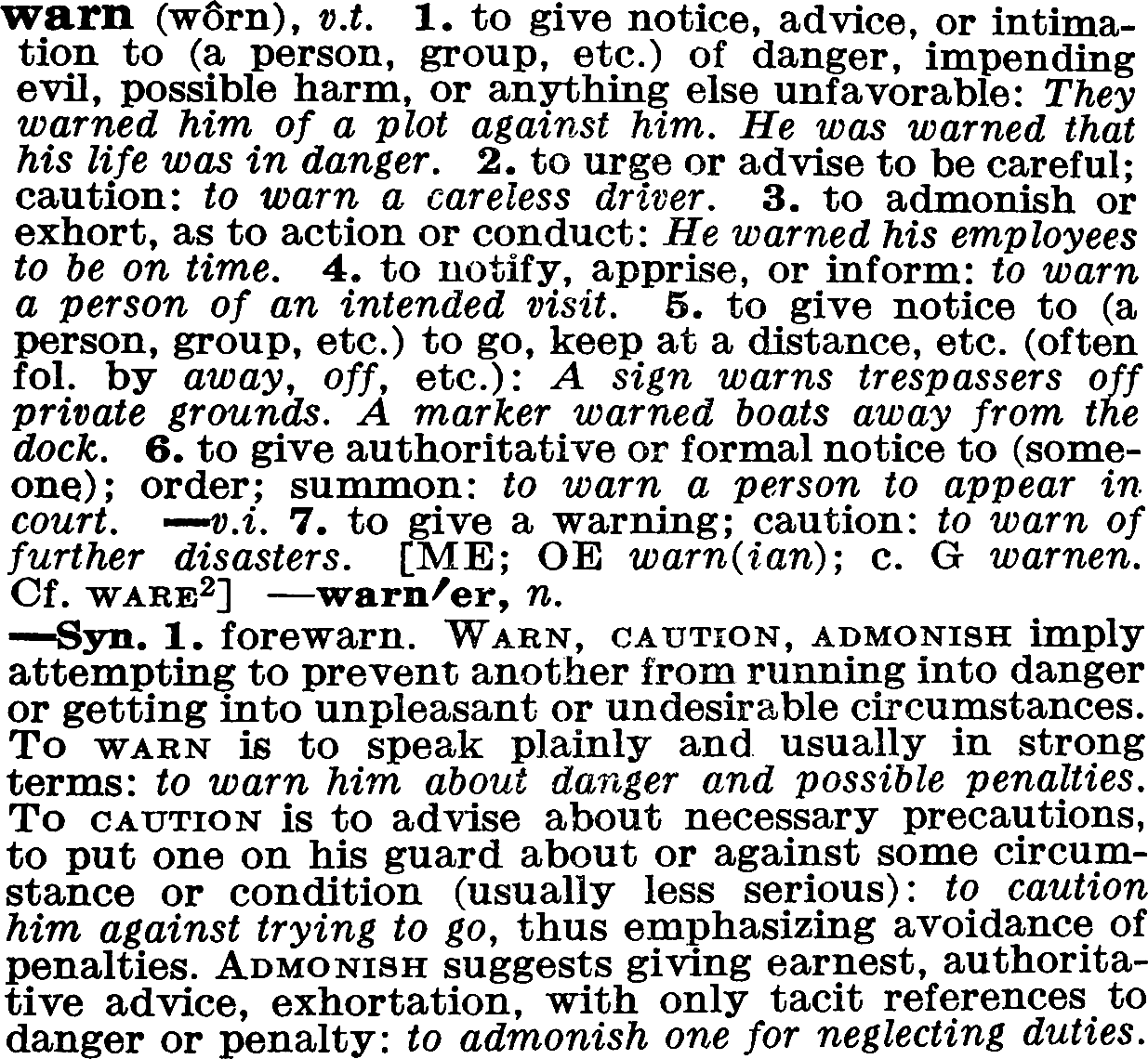 Jess M. Stein, The Random House Dictionary of the English Language (Random House, 1973)