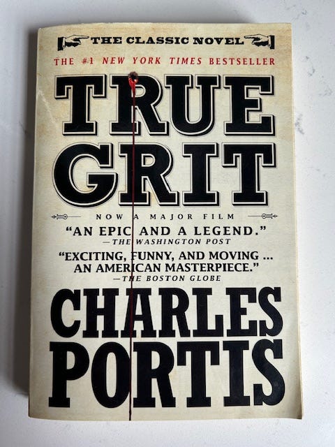 The cover of True Grit
