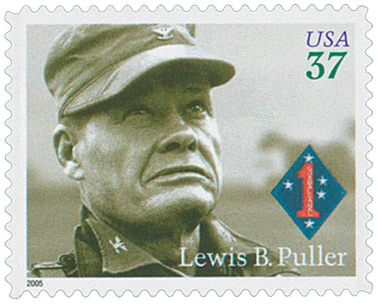 3962 - 2005 37c Distinguished Marines: Lewis B. Puller