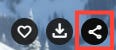 "Share" button in Googl Whisk