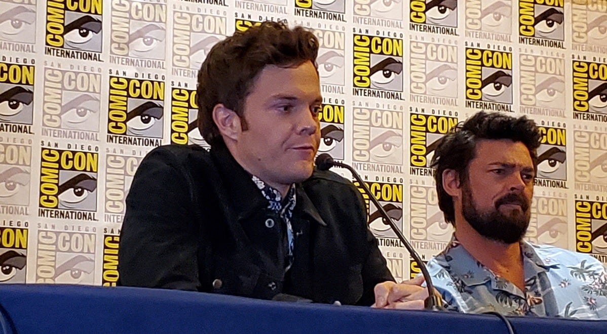 Jack Quaid Karl Urban answer boys questions comic con 2019 panel