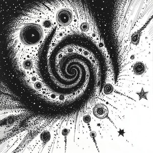 A drawing of a spiral with the words spiral on it | Premium AI-generated  image