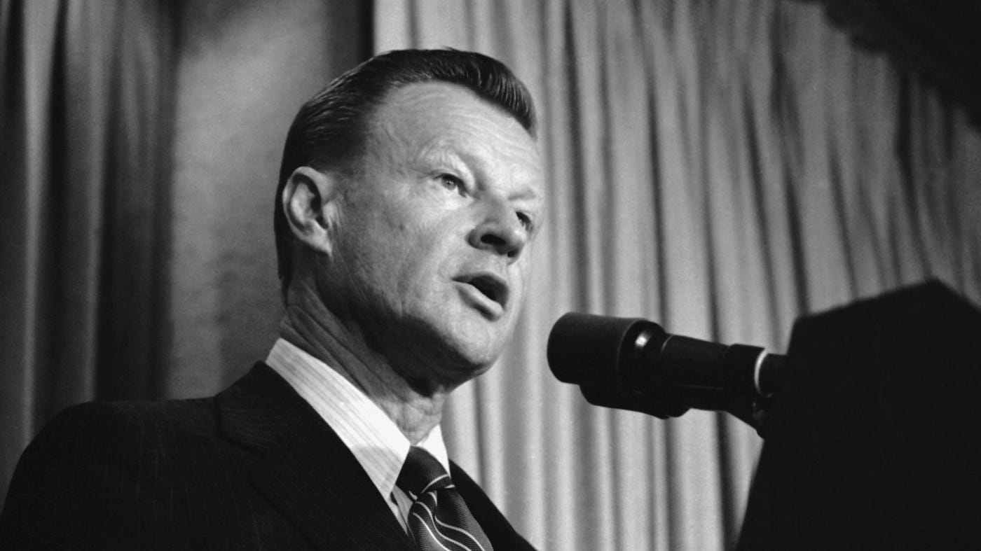 Foreign Policy Thinker Zbigniew Brzezinski Dies At 89 : The Two-Way : NPR