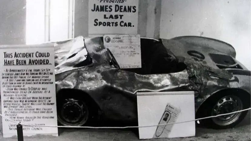 James Dean's Porsche on Display