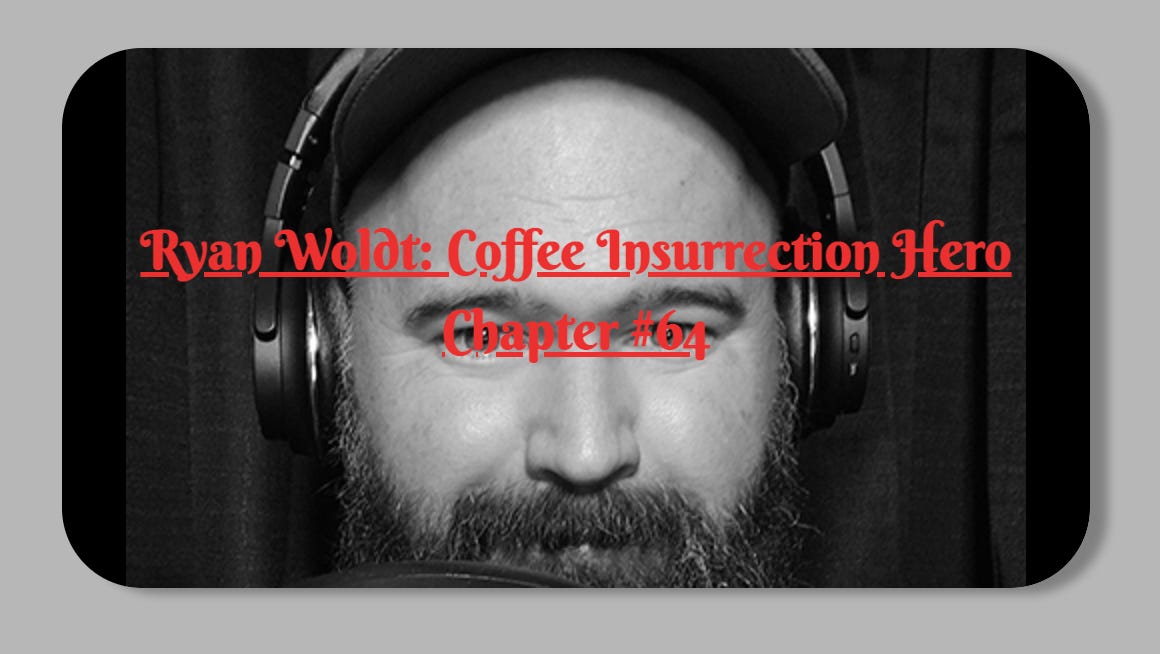 Blog post header with text over a black and white photo of a bearded, white man's head. He's wearing a baseball cap and over the ear headphones.