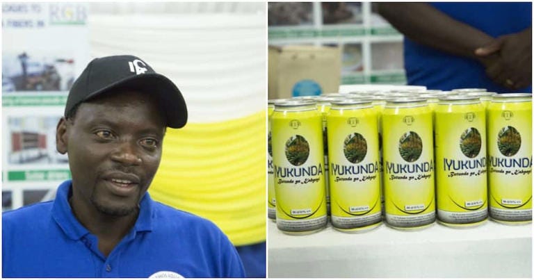 Macumu said their banana beer, ‘Iyukunda,’ is completely natural. Photo: New Times. Source: UGC