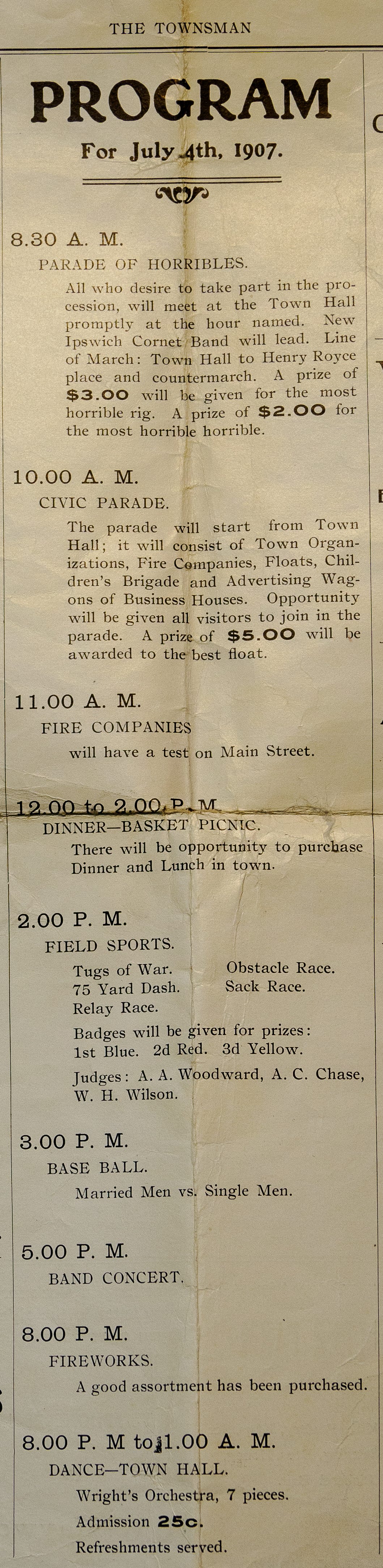 Fourth of July Program