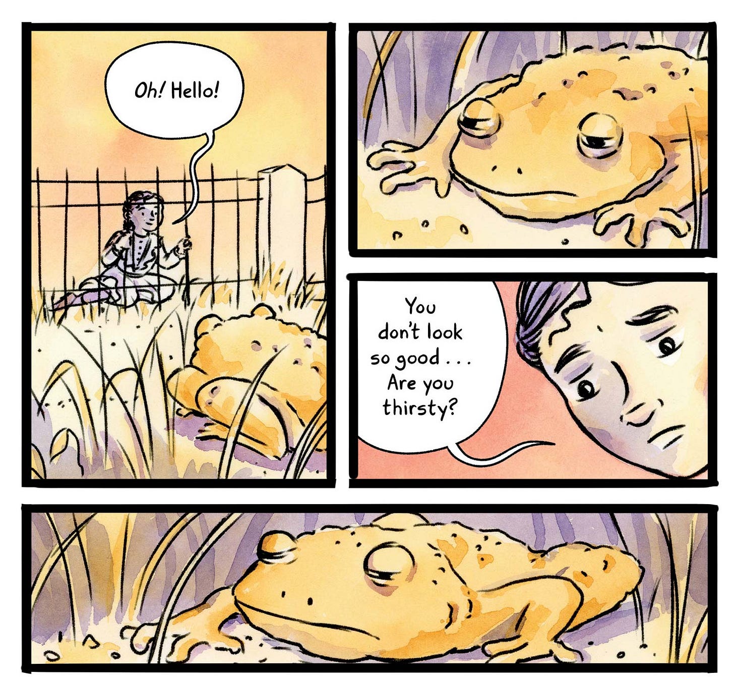 Example of a comic with too thick and clunky panel border in comics