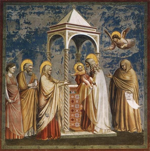 Presentation of Christ at the Temple, c.1304 - c.1306 - Giotto