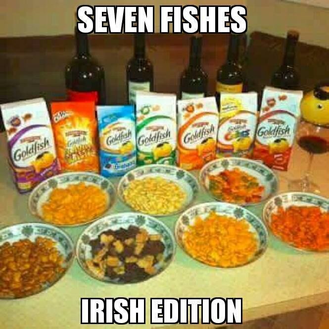 Seven fishes Irish edition | Seven fishes, Fish dinner, 7 fishes