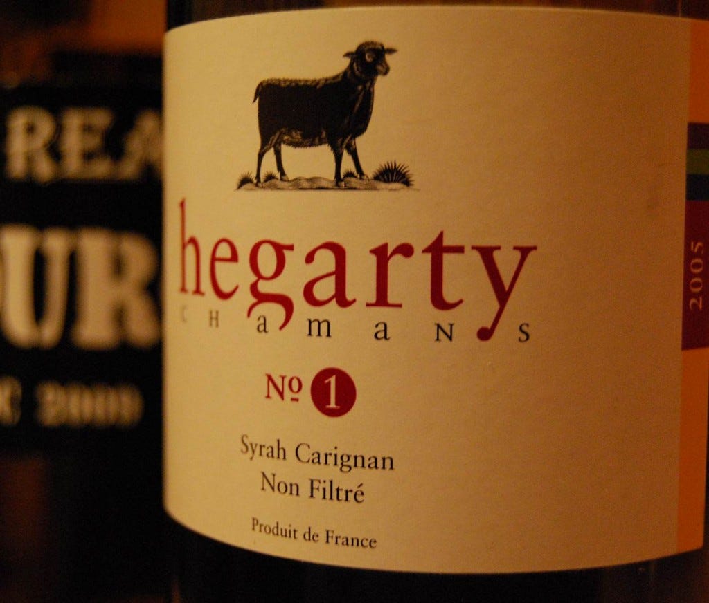 Hegarty Chamans Cuvee no1 2005