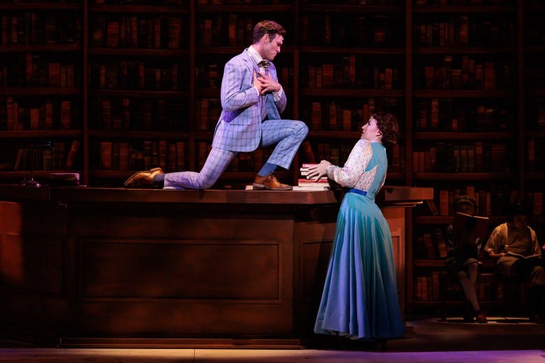 Billy Harrigan Tighe and Scarlett Walker in City Springs Theatre Company's production of "The Music Man." (Photo by Ben Rose  Photography). 