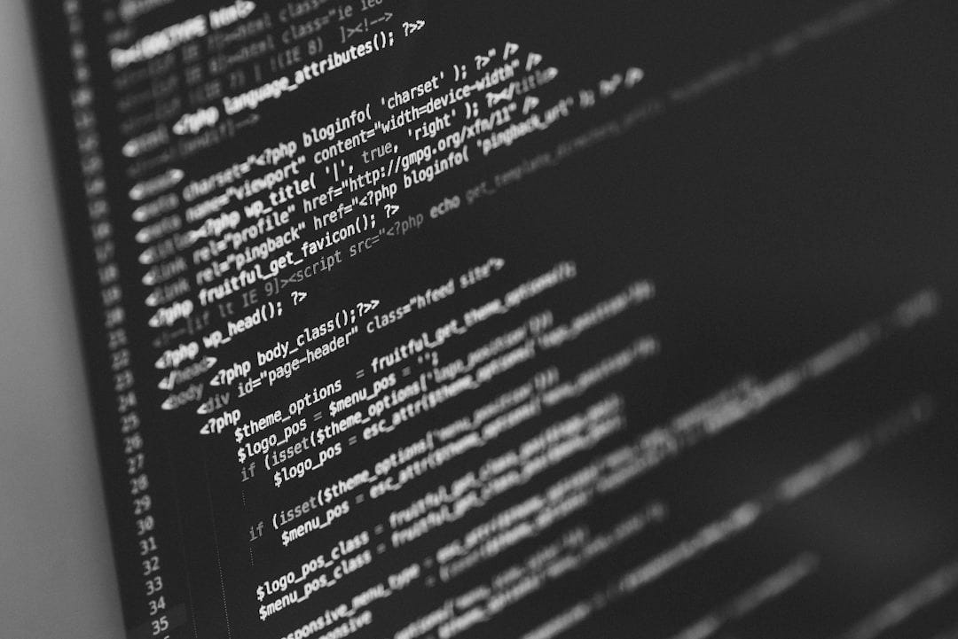 monitor showing Java programming monitor showing Java programming