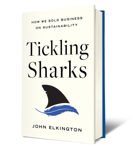 A book with a shark fin

Description automatically generated