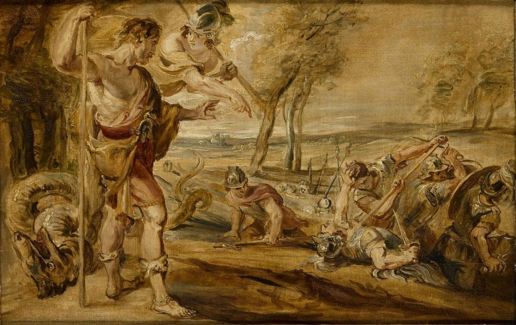 Cadmus sowing the dragons’ teeth (Reubens)