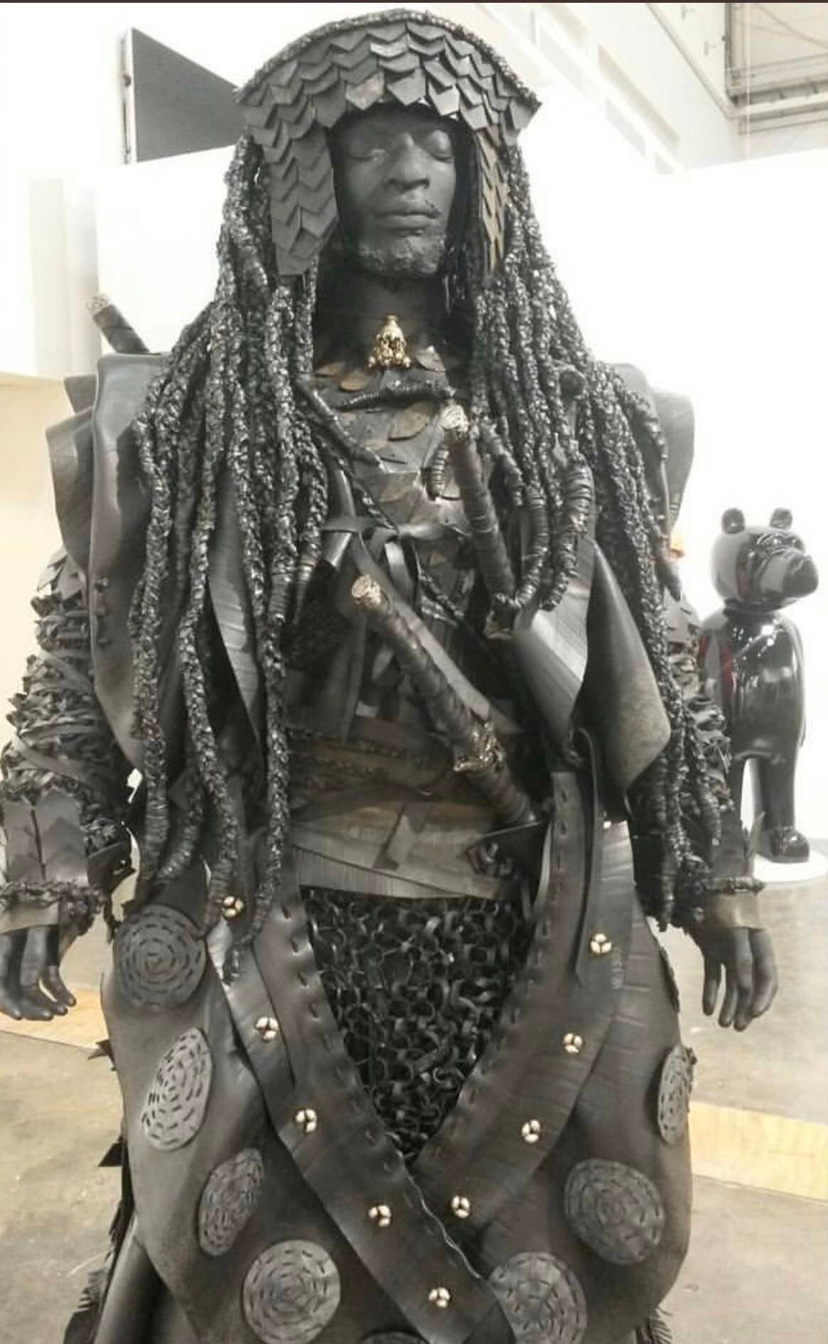 A statue of Yasuke, an African slave, who arrived in Japan in 1579 and  became the first black Samurai - history post - Imgur