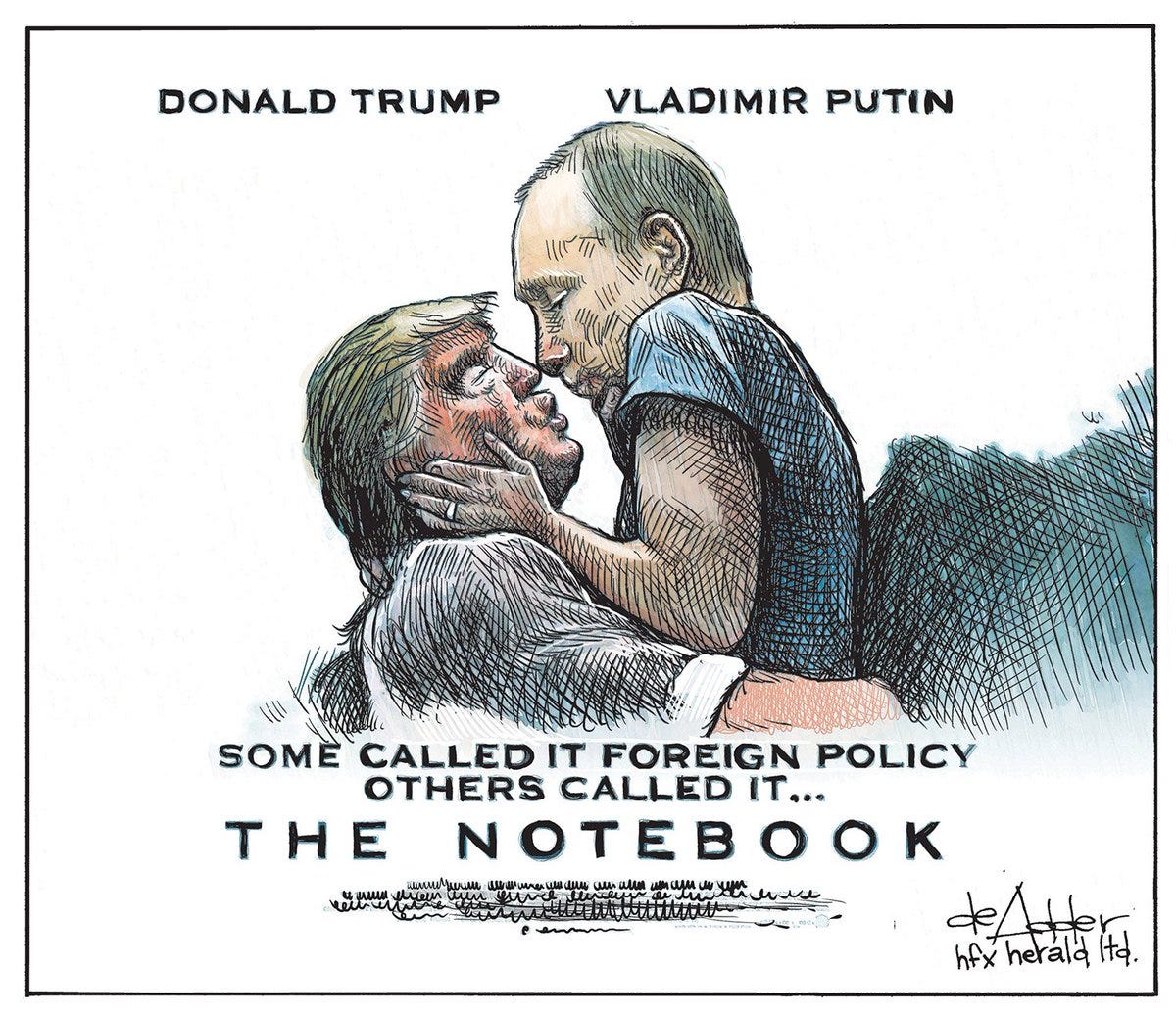 Michael de Adder on X: "Cartoon for @chronicleherald #Trump #Putin  #TrumpPence16 https://t.co/voUdWeSLAa" / X