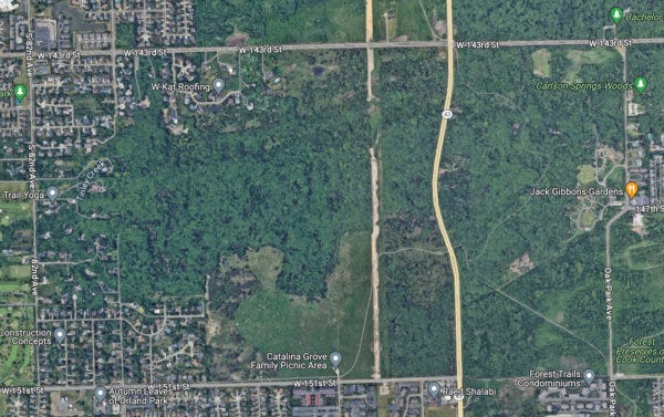 Unincorporated Orland Township target of Pekau's forced annexation 2024 from 151st to 143rd, and 82nd Avenue to Harlem Avenue