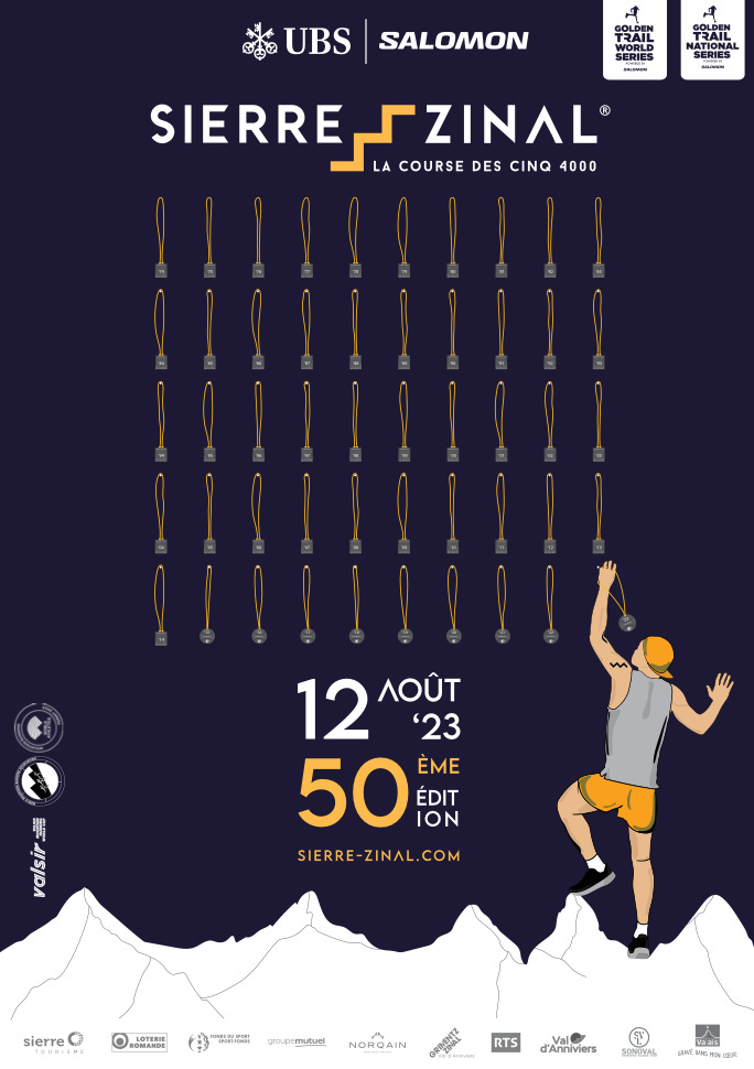 Sierre-Zinal 2023 event poster