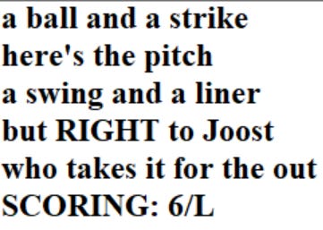 Diamond Mind Baseball Play By Play