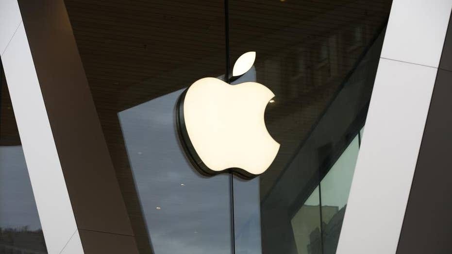 Apple logo on Apple Store