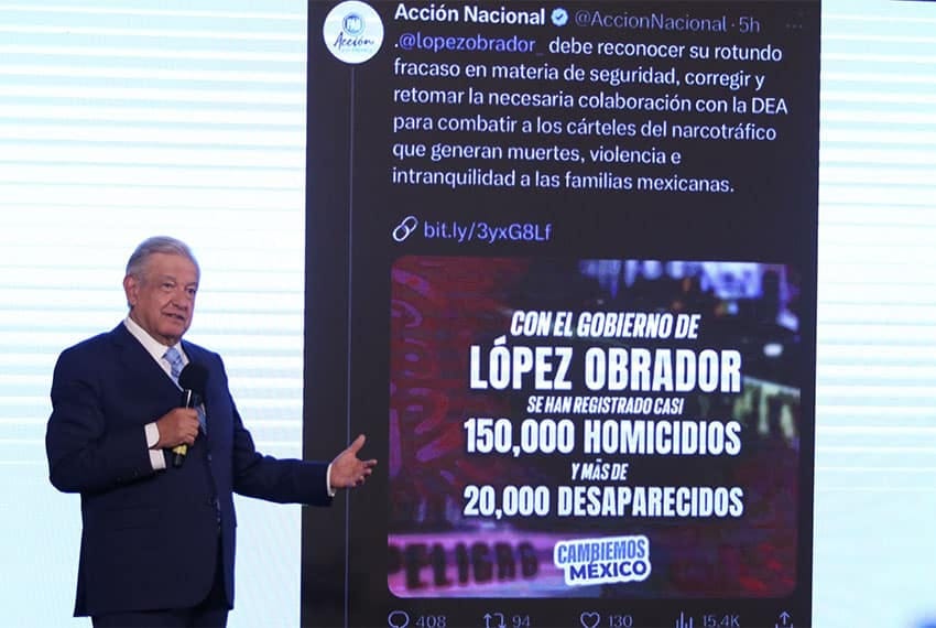 AMLO: 'Mexico is safer than the United States'