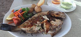 Fish dinner in Famara